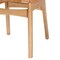 Baxton Studio Nenet Mid-Century Modern Oak Brown Finished Wood and Rattan 2-Piece Dining Chair Set 239-2PC-13412-ZORO - alternate 3